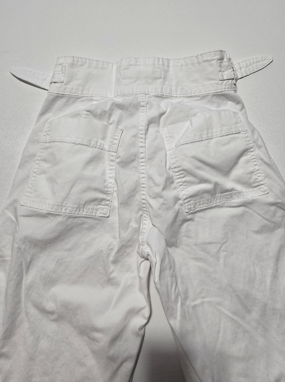 Joe's Jeans White Wide-Leg High-Rise Pants - Picture 11 of 16